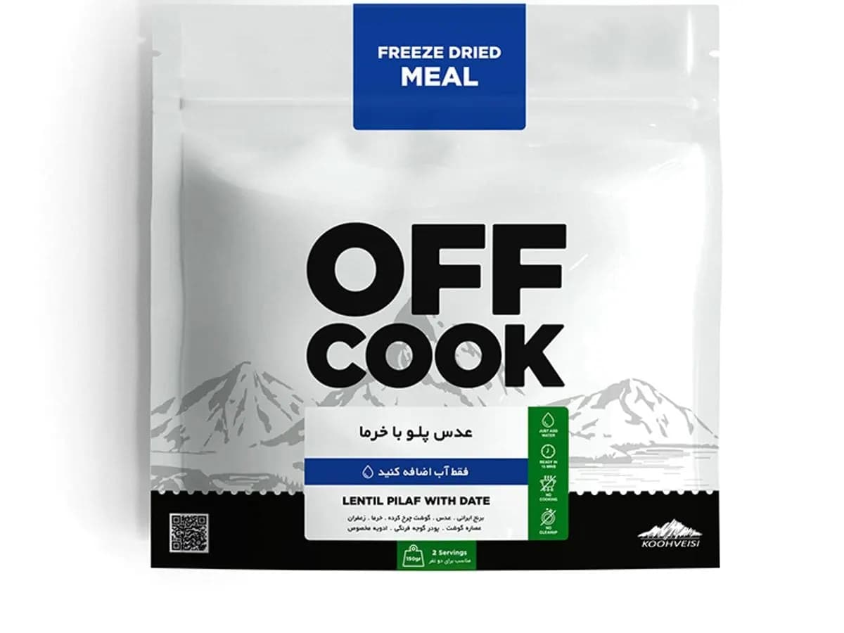 عدس پلو با خرما Off Cook