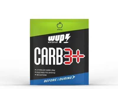 ساشه نوشیدنی انرژی‌زا کربوهیدرات و الکترولیت سیب WUP CARB3