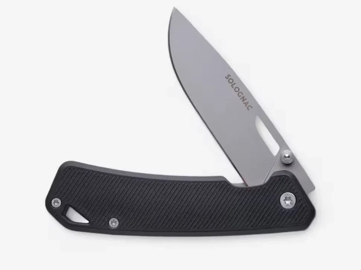 چاقوی تاشو سولوگناک Axis 75 Grip V2 نیمه باز مناسب طبیعت‌گردی
