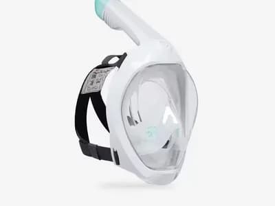 ماسک غواصی فول‌فیس SUBEA Easybreath 520 نمای سه‌رخ با طراحی ارگونومیک