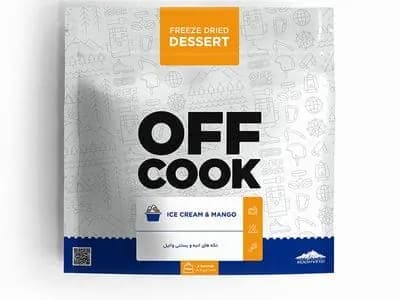 تکه های انبه و بستنی وانیل Off Cook